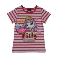 Filly Mädchen T-Shirt Pferd Gestreift Rosa (azalea...
