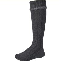 Ysabel Mora Mädchen 3er Pack Kniestrümpfe Strümpfe Strickmuster ocker marine grau
