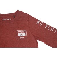 Blue Seven Jungen Langarmshirt Ärmeldruck ziegelrot