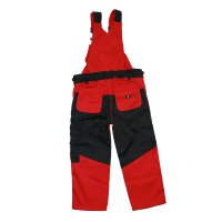 Kinder Arbeitshose Latzhose Engelbert Strauss Rot/Schwarz