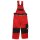 Kinder Arbeitshose Latzhose Engelbert Strauss Rot/Schwarz