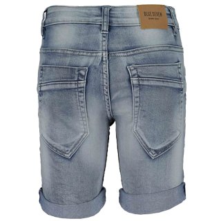 Blue Seven Jungen Jog Jeans Bermuda Shorts kurze Hose loser Beinumschlag hellblau