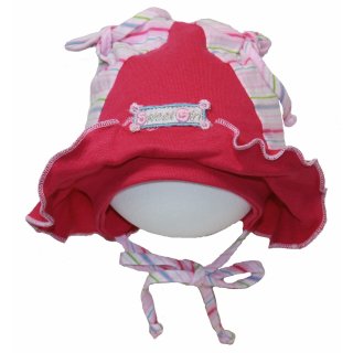Fiebig Baby Mädchen Mütze Bindemütze Hut (87542) rosa Gr. 45