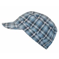 Basecap Mütze blau kariert Schirmmütze Gr. 49/51