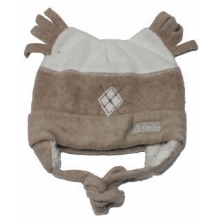 Döll Baby Jungen Wintermütze Fleecemütze Bindemütze Mütze hellbraun Gr. 39