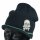 Fiebig Jungen Strickmütze Winter Mütze Schirmmütze Totenkopf dunkelblau Gr. 53