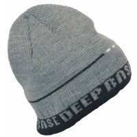Fiebig Jungen Mütze Strickmütze Winter grau...