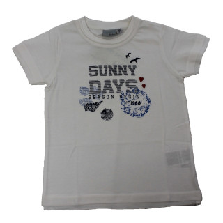 Blue Seven Mädchen T-Shirt sunny days (70341) weiß Gr. 128