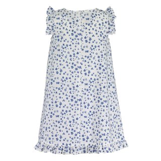 Blue Seven Kleid Sommerkleid Hänger blaue Blumen weiß