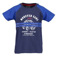 Blue Seven Jungen Monster cars Auto T-Shirt Shirt (802160/575) blau Gr. 98