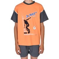 Wörner Jungen Shorty kurzer Schlafanzug Jersey...