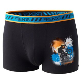 FRIENDS Jungen Boxershorts bicycles jumping schwarz