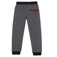 UBS2 Jungen Joggingshose Sweathose schwarz meliert angeraut