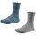 Ysabel Mora 2er Pack Mädchen Socken Strümpfe blau hellgrau