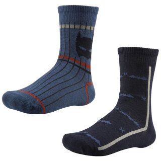 Ysabel Mora 4er Pack Jungen Socken Strümpfe blau grau Fledermaus