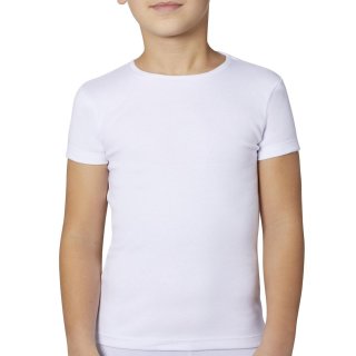 Ysabel Mora Jungen Kinder Unterhemd Kurzarm weiß Geschenkverpackung