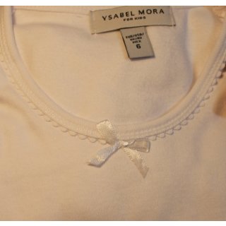 Ysabel Mora Mädchen Kinder Unterhemd Langarm weiß Geschenkverpackung