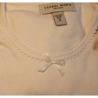 Ysabel Mora Mädchen Kinder Unterhemd Langarm weiß Geschenkverpackung