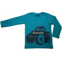 Arizona Baby Jungen Langarmshirt Traktor Trekker blau