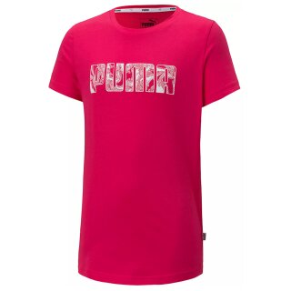 PUMA Mädchen T-Shirt Jersey pink