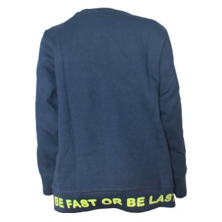 Blue Seven Jungen Sweatshirt Pullover FASTER Neondruck dunkelblau