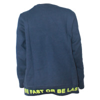 Blue Seven Jungen Sweatshirt Pullover FASTER Neondruck (864636) dunkelblau Gr. 110