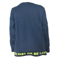 Blue Seven Jungen Sweatshirt Pullover FASTER Neondruck (864636) dunkelblau Gr. 128