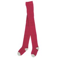 Riese Mädchen Strumpfhose beere rot Punkte