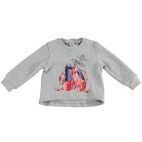 iDO Mädchen Set Langarmshirt rot Ballett Leggings hellgrau Kombination