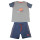 Blue Seven Sommer Set T-Shirt Shorts Bermuda Baseball (826006/546) hellgrau blau Gr. 128