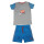 Blue Seven Sommer Set T-Shirt Shorts Bermuda Baseball (826006/659) hellgrau royal blau Gr. 116