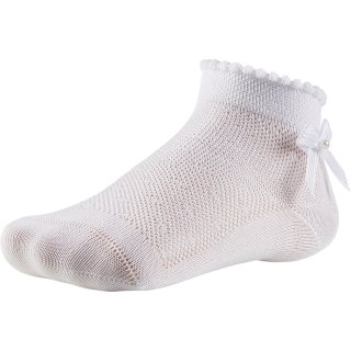 Ysabel Mora Strümpfe Socken weiß festlich Schleife