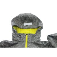 Scout Softshelljacke Fleece gefüttert grau melange lime