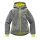 Scout Softshelljacke Fleece gefüttert grau melange lime