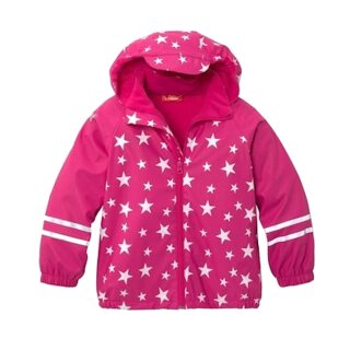 Scout Regenjacke Matschjacke Windjacke Fleece gefüttert Sterne rosa