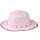 Fiebig Mädchen Sommerhut Papierhut Hut Glockenform bunte Perlen rosa