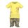 Blue Seven Mädchen Set T-Shirt Shorts Caprihose Dschungel gelb khaki