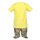 Blue Seven Mädchen Set T-Shirt Shorts Caprihose Dschungel gelb khaki