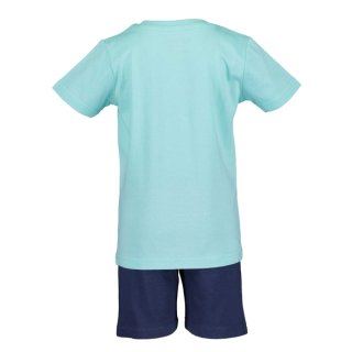 Blue Seven Jungen Sommer Set T-Shirt Shorts Bermuda hellblau Super Dude