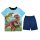 Dino World Schlafanzug kurz Shorty Pyjama Dinosaurier hellblau blau (98821) Gr. 98