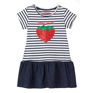 Losan Sommerkleid Kleid Erdbeere Stay Sweet weiß marine