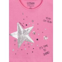 Losan Mädchen T-Shirt Shirt Sterne pink