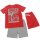 Losan Jungen Shorty Schlafanzug kurz Space (113-P001AL/492) rot grau Gr. 128