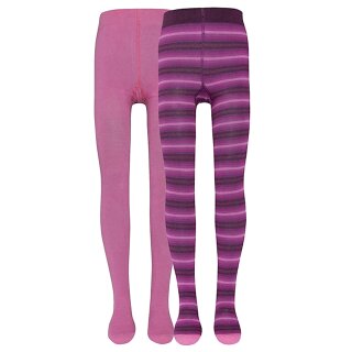 Ewers Mädchen 2er Pack Strumpfhose Doppelpack dunkle himbeere