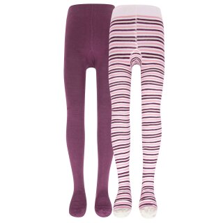 Ewers Mädchen 2er Pack Strumpfhose Doppelpack rotwein