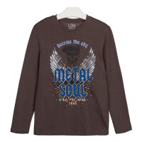 Losan Jungen Langarmshirt Metal Soul gris carbon
