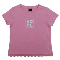 Arizona Mädchen T-Shirt HOPE Spitze Pink