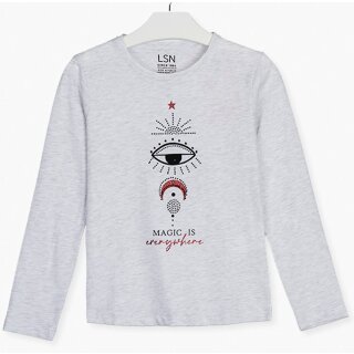 Losan Langarmshirt magisches Auge Strass hielo vigore
