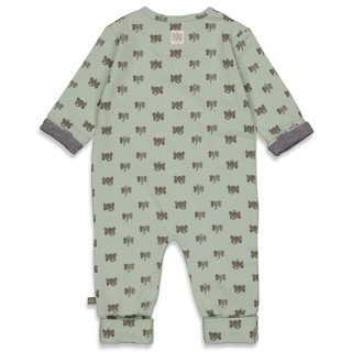 Feetje Baby Strampler Strampelanzug Schlafanzug Krempelfuß minze Elefant
