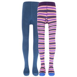 Ewers 2er Pack Strumpfhose Doppelpack passerina blau